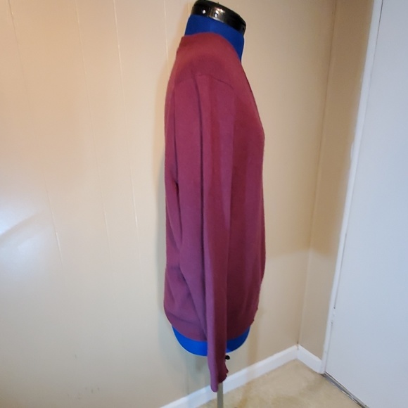 Club Room 100% Cashmere Maroon Sweater - Picture 2 of 5